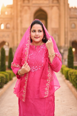 Saanvi Beige Farshi Set